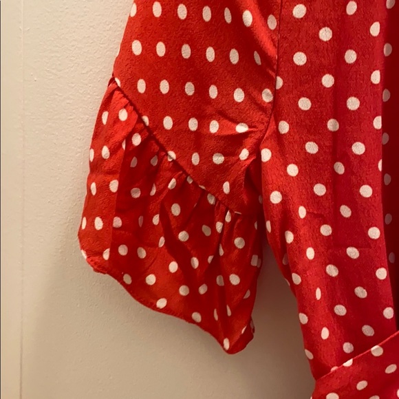 Revolve May mini dress in rose dot - Picture 3 of 7